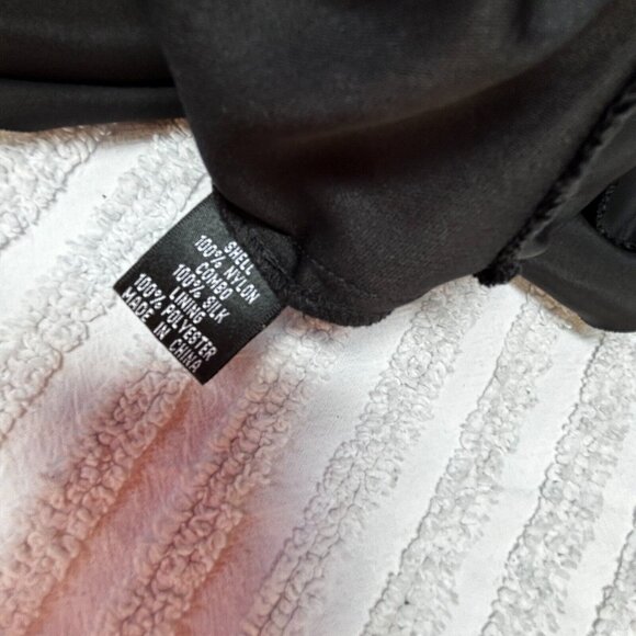 Adrianna Papell Women's Embroidered Midi A-Line Dress Size 6 Tie Waist Black - Picture 5 of 9